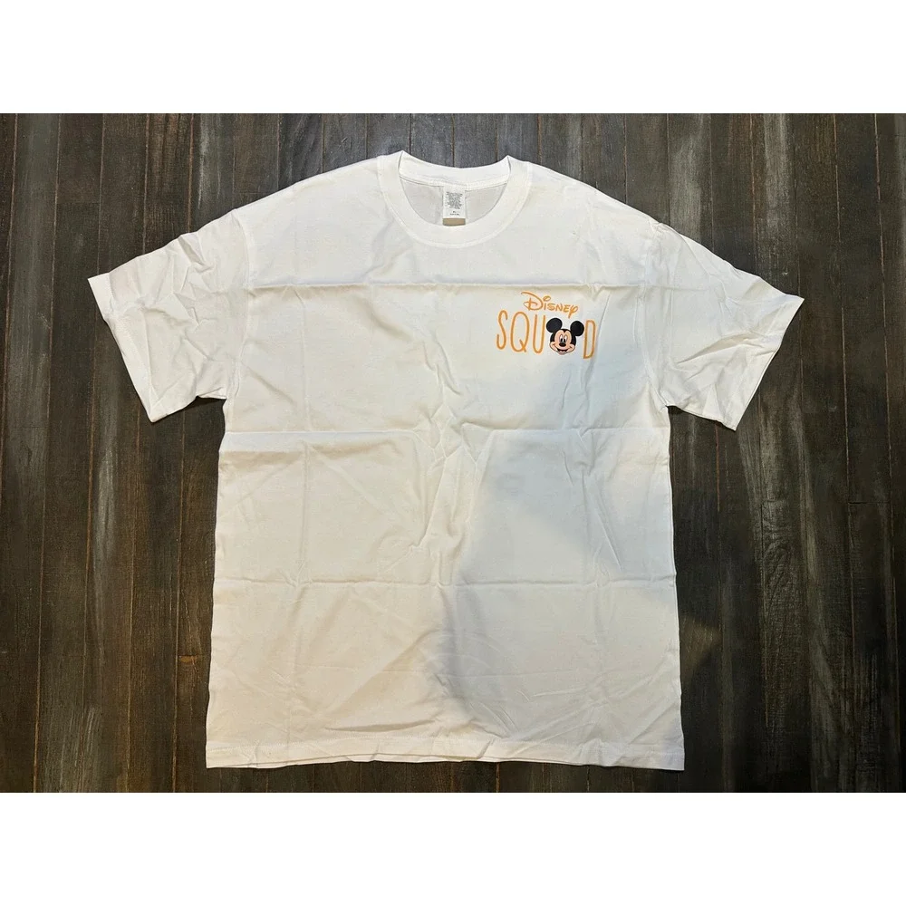 Disney Squad Epcot Mickey Mouse White Graphic T-Shirt Walt Disney‎ World Tee